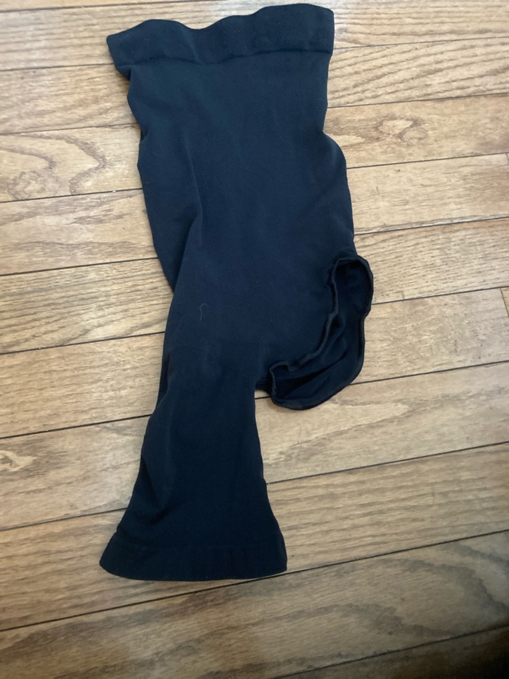 SKIMS Black Left leg exposed Shapewear Shorts